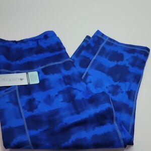 IDEOLOGY NWT CROPPED HIGH RISE SIDE POCKETS SZ XL BLUES